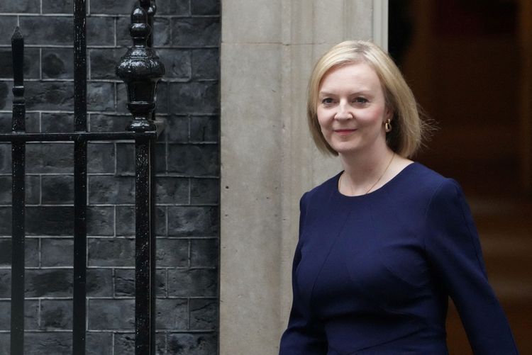 英國首相特拉斯。路透社