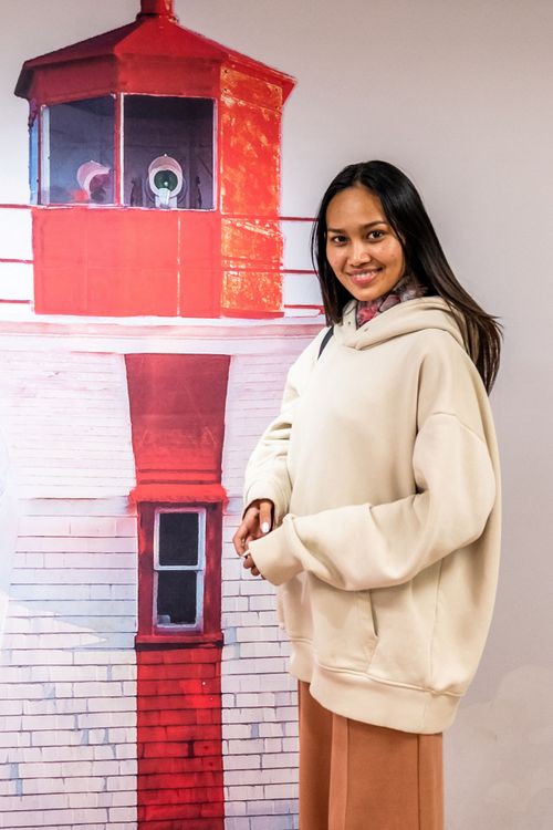 道娜達翁28日抵達加拿大東部愛德華王子島的查洛頓（Charlotte Town）。路透社