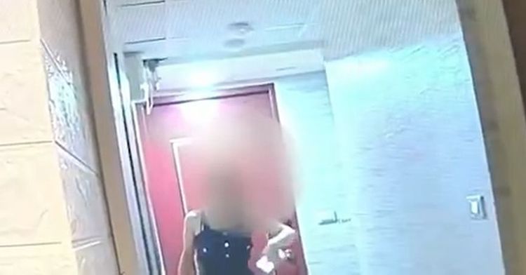 郭女驚呼男友墜樓。翻攝畫面