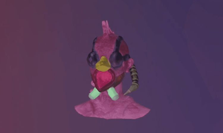 學員Silver的3D建模作品。受訪者提供