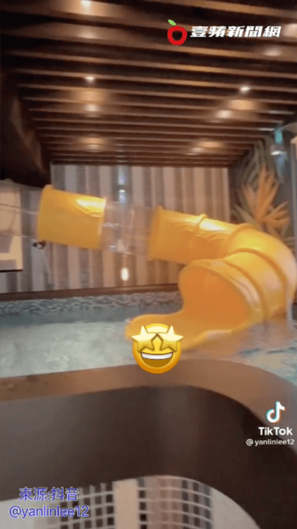 大人小孩都愛玩的滑水道。