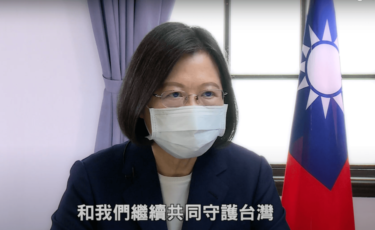 蔡英文盼望加拿大臺灣同鄉會繼續支持台灣，為台灣發聲。總統府提供