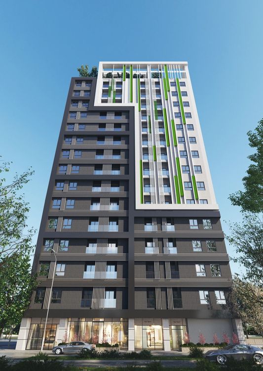 「上城若水」規劃地上15層、地下3層，總計112戶住家、3戶店面，主力12～24坪的1～2房。業者提供