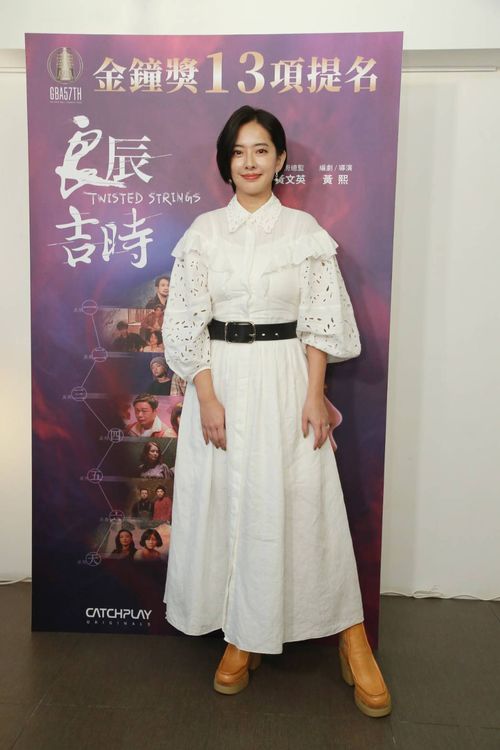 周采詩透露原本老公有提議她帶兒子走紅毯，她笑說可能會走2小時。朱世閎攝