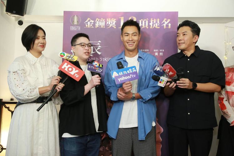 楊祐寧（右二）今年雙料入圍金鐘男主角獎，他毫不考慮說兩個獎都想拿。朱世閎攝