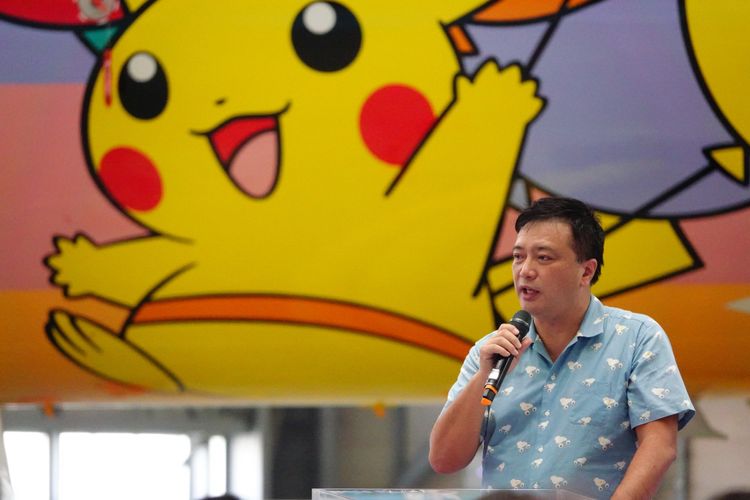 日本寶可夢公司董事福永晋。施昂強攝
