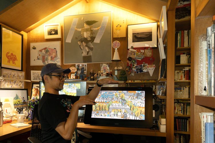 插畫家Croter為壽山動物園開園設計主視覺。觀光局提供