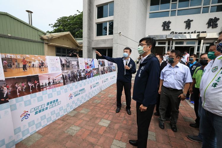 市府擇定路竹高中體育館及周邊腹地設置運動中心。市府提供