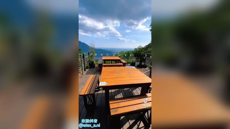 一望無際的山林美景，令人心曠神怡。
