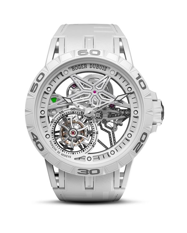 Excalibur Spider Pirelli倍耐力150周年單陀飛輪腕錶，限量8只，557萬元。品牌提供