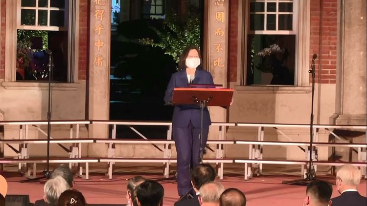 總統蔡英文到場致詞聆賞。民眾提供