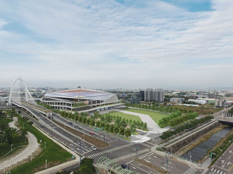 水湳轉運中心模擬圖。市府提供