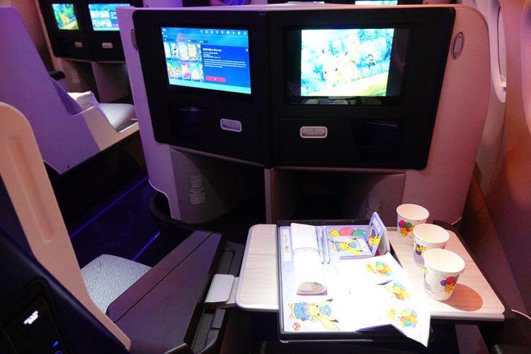 商務艙座位。施昂強攝