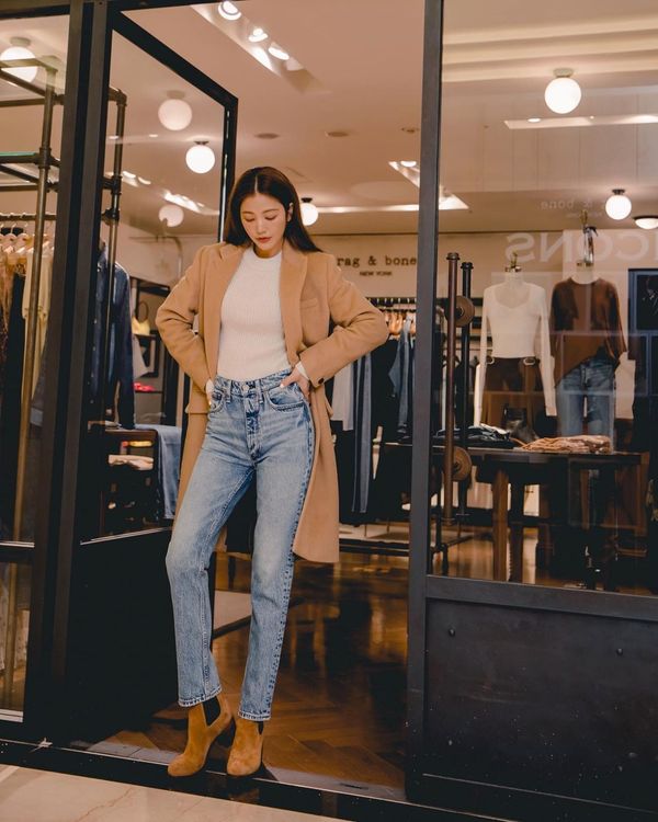 許路兒鍾情rag & bone舒適又百搭的特質，私心最推薦品牌的基本款T恤。翻攝lurehsu IG