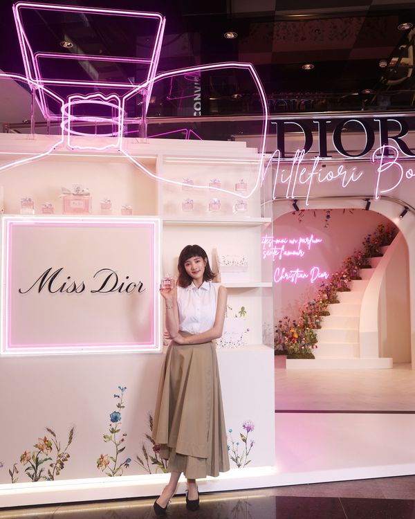 王淨帶逛Dior繁花愛戀快閃店。品牌提供