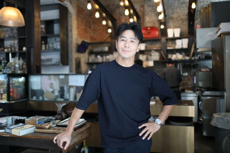 郭彥均接受《壹蘋新聞網》專訪，暢談入圍心情。鄭孟晃攝