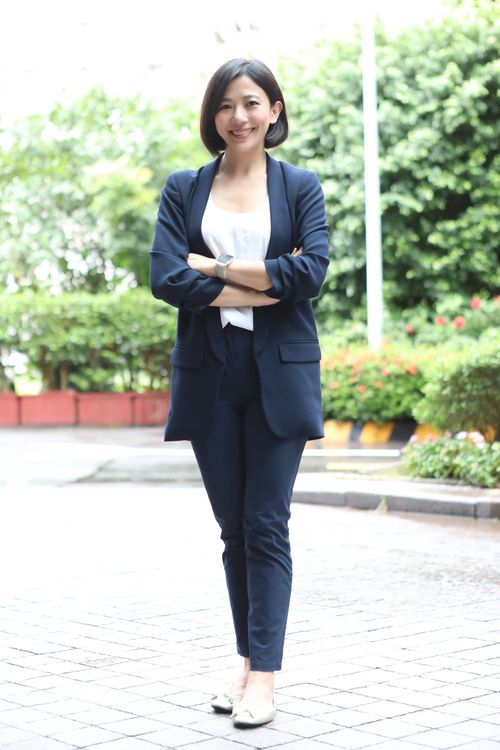 小姿有著甜美親切的笑容。鄭孟晃攝