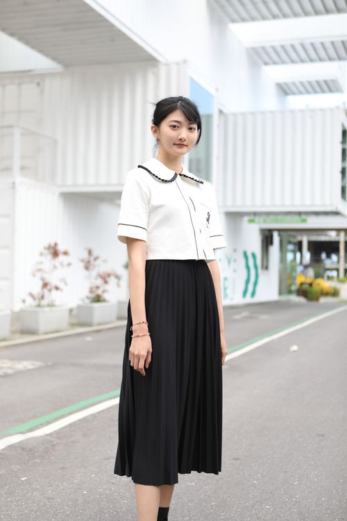 嘉嘉身材高挑。鄭孟晃攝