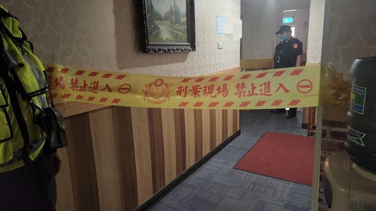 警方封鎖命案現場。民眾提供