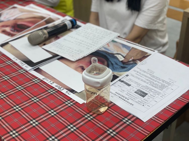 母親指控托嬰中心未說實話。林智鴻服務處提供