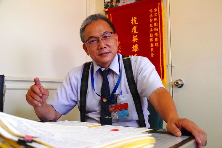 場排班車自律委員會主任黃良易。施昂強攝