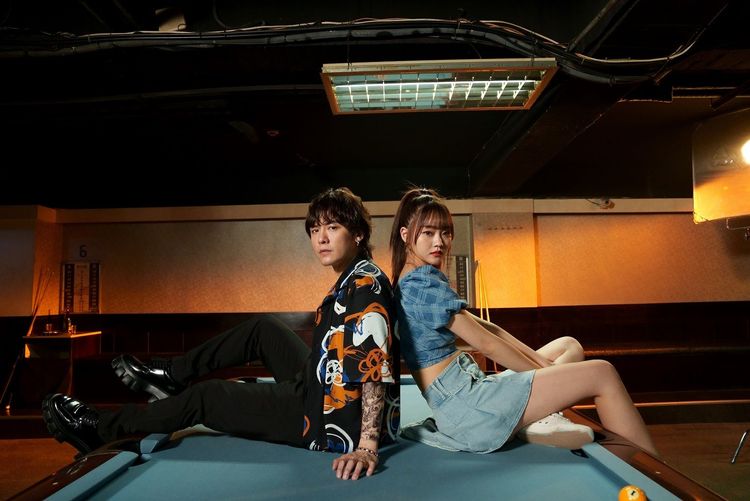 金志遙（左）新歌MV找來師妹薇軒合作。AMM亞洲心動娛樂提供