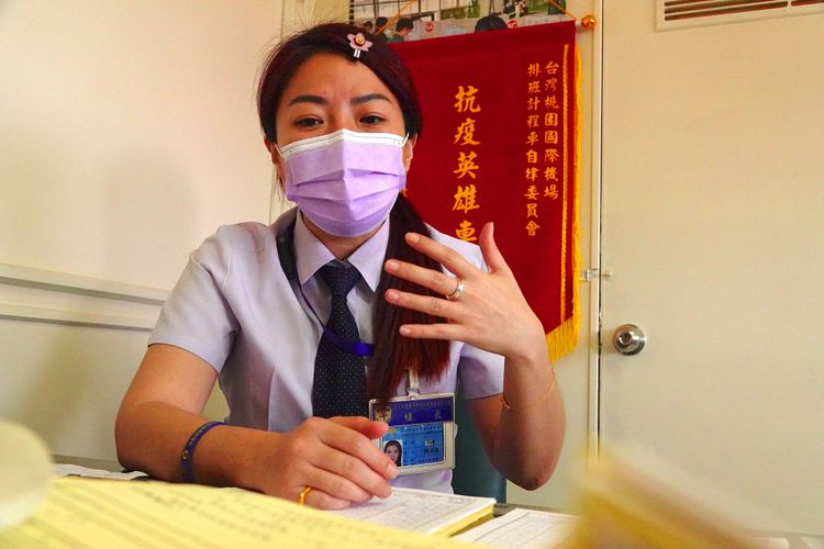 機場排班車自律委員會組長陳品慈。施昂強攝