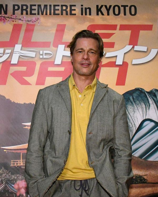 小布上月底到日本宣傳《子彈列車》，膚況極佳。翻攝bullettrainmovie IG