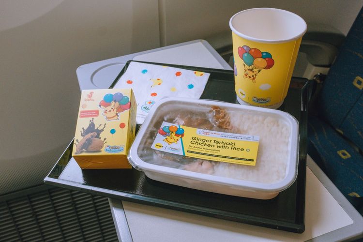 皮卡丘主題餐印有可愛的皮卡丘。翻攝樟宜機場臉書