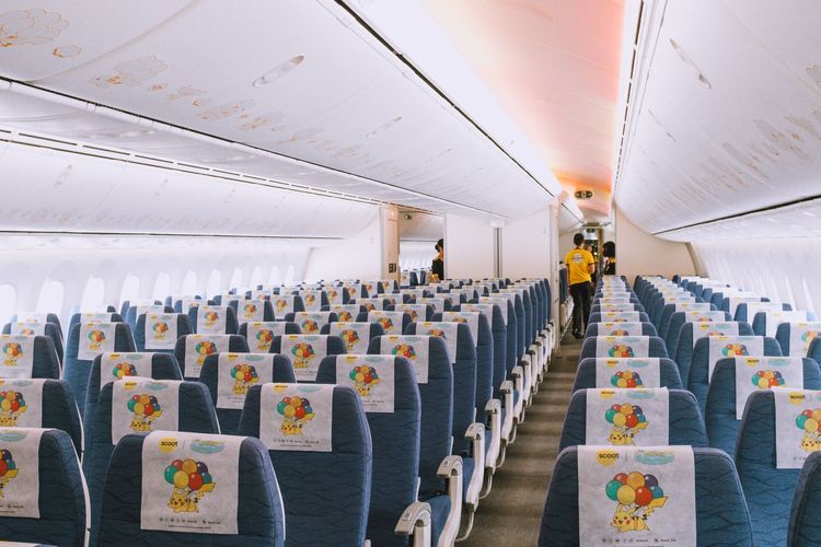 機內處處可以看到神奇寶貝身影。翻攝樟宜機場臉書