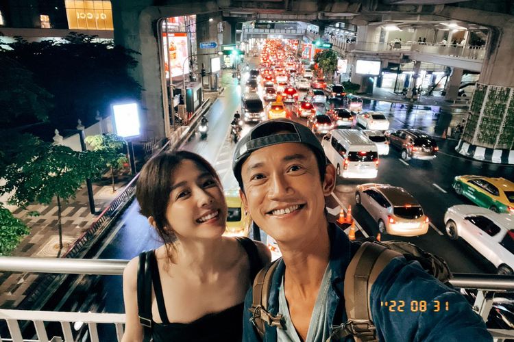 吳慷仁和邵雨薇月初才一起到泰國旅行。翻攝吳慷仁臉書