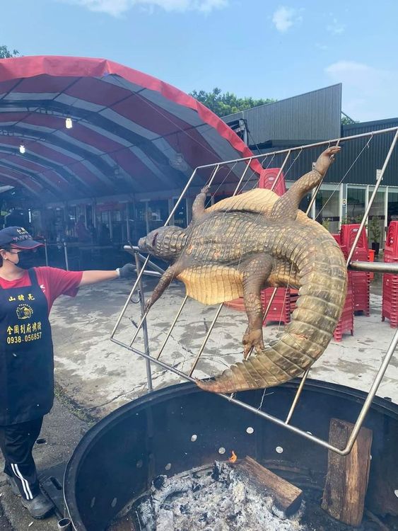 鱷魚BBQ。翻攝臉書社團「嘉義多一點」
