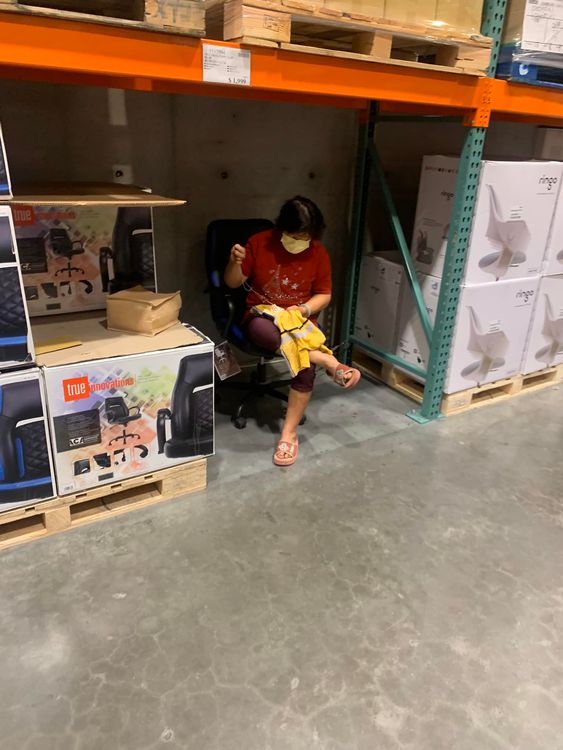 大家都很好奇，阿嬤的針線怎麼來的。李姓網友授權使用