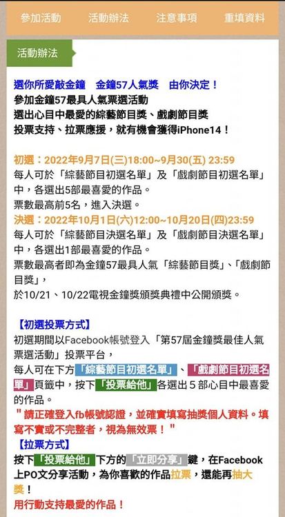 孫協志對人氣獎規則，有許多疑問。翻攝自孫協志臉書