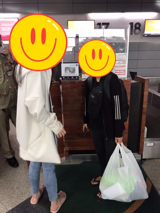 2名台人成功從柬浦寨西港金水園區返回台灣。翻攝自黃治維臉書