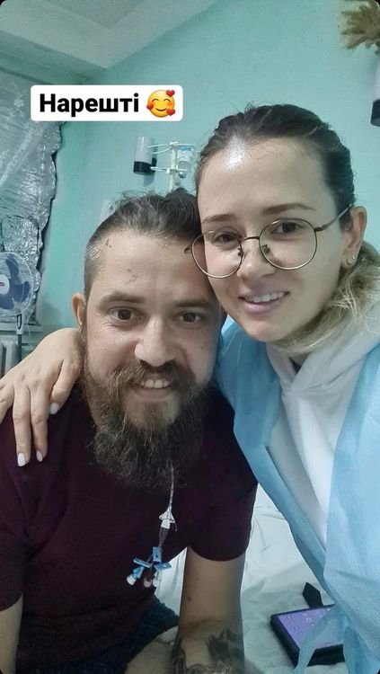 姐姐趕往醫院。粉絲團《我與我的烏克蘭老婆Tanya》授權提供