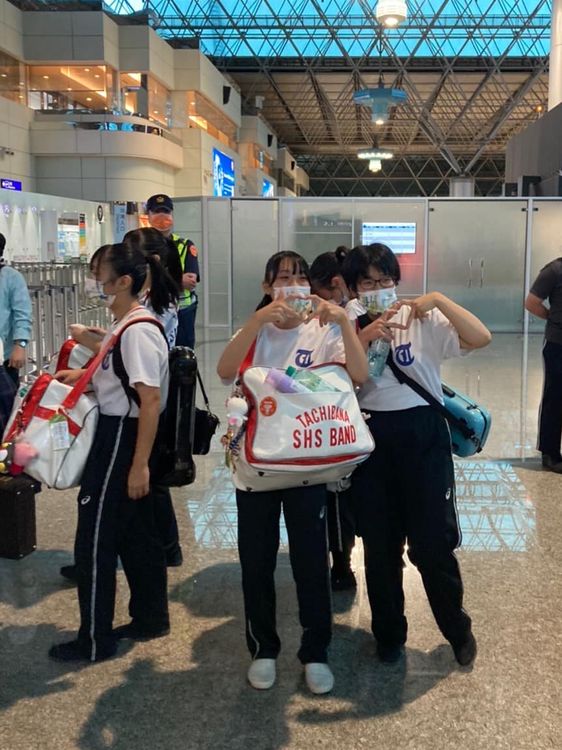 京都橘高校明天期中考，表演完即返日。翻攝自日台交流協會