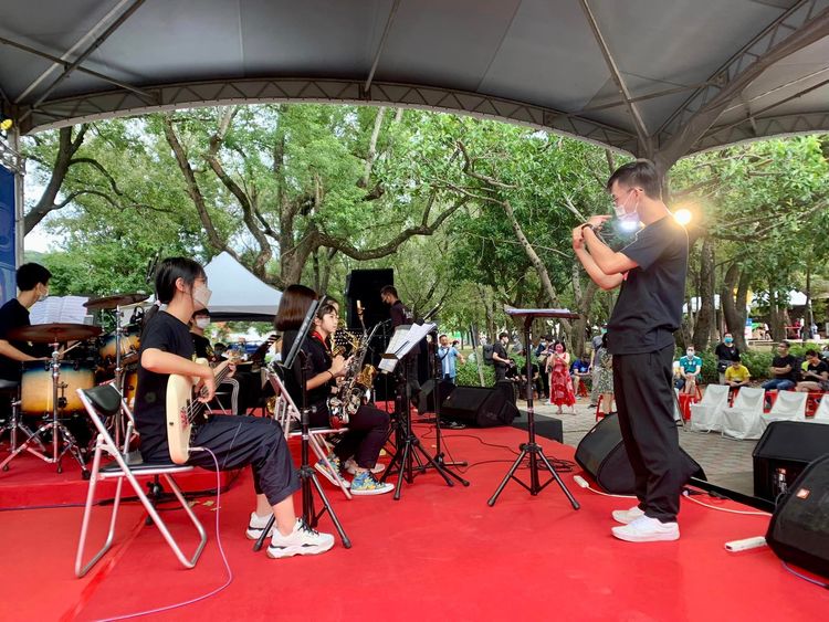 今年邀請7個國家、20組爵士樂團演出。台中市政府提供