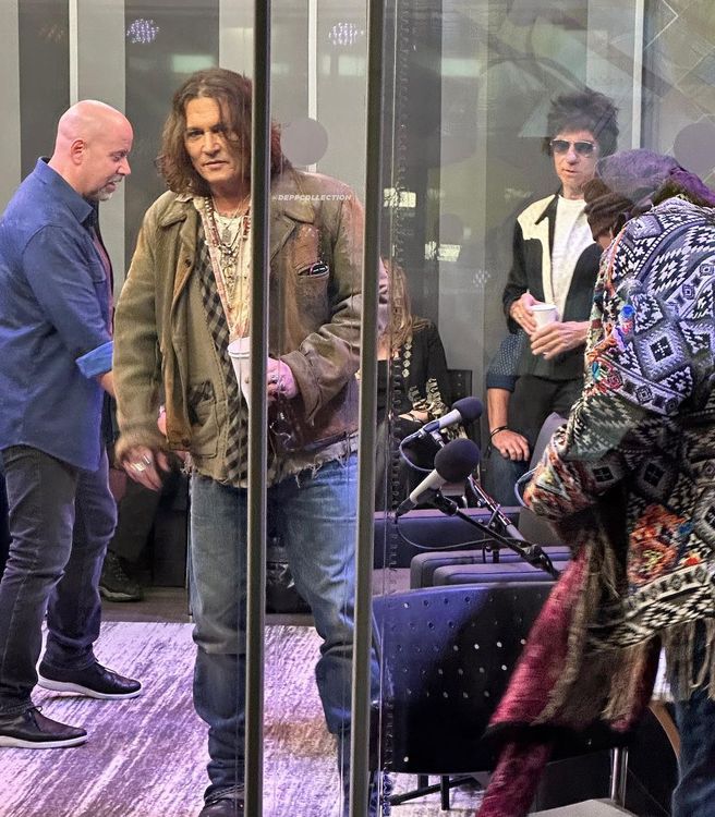強尼戴普最近到紐約siriusxm廣播公司受訪。翻攝johnnydepp_daily IG