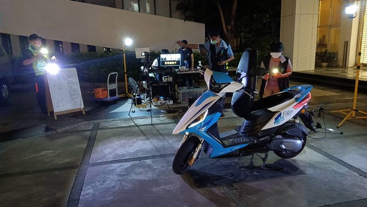 昨在安平區聯合交通稽查。警方提供