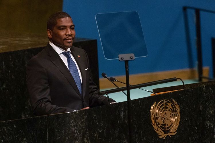 聖克里斯多福總理德魯。法新社