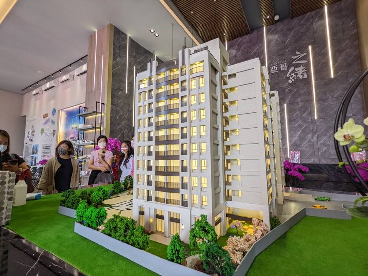 花壇案「亞哥之緒」推出不久，詢問熱絡。王鈞生攝