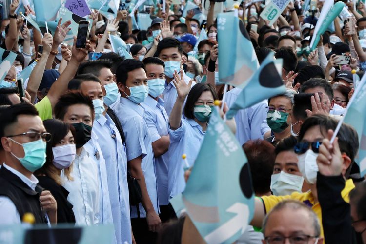 蔡英文出席陳時中競總成立大會。葉志明攝