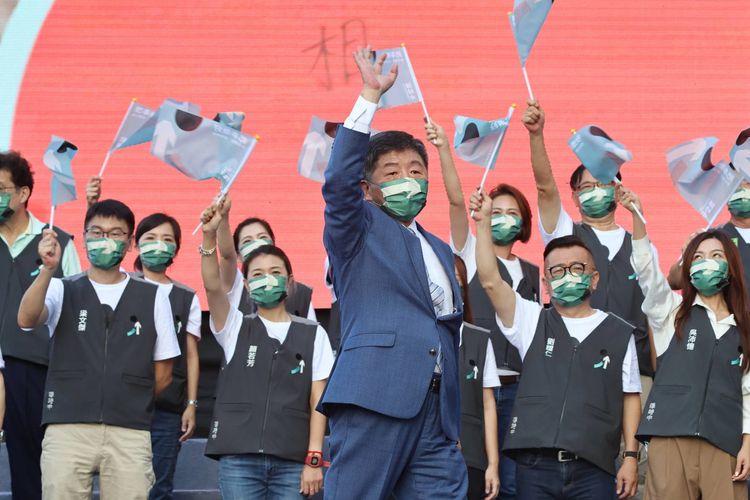 陳時中高喊，正直誠信終究會戰勝誣衊抹黑。葉志明攝