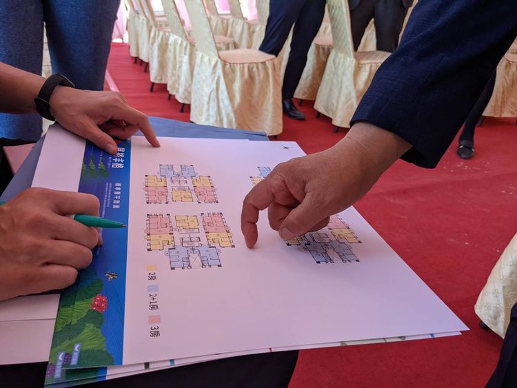 房市景氣混沌不明，惟台中蛋白區個案表現不俗，房價屢創新高。王鈞生攝