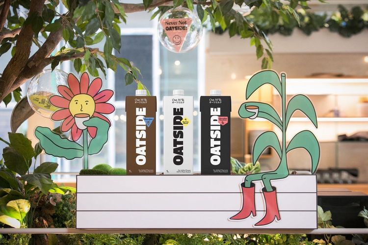 OATSIDE X小小樹食敦南店城市綠洲主題店。業者提供
