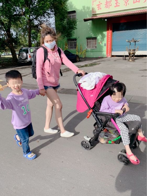 母子3人度過快樂的周末時光。家屬提供