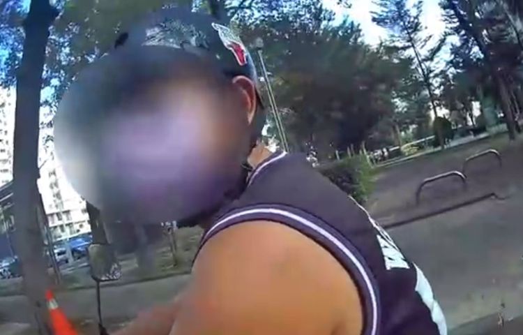 男子告之警員，他騎機車出來找尋失蹤3個多小時的兒子。讀者提供