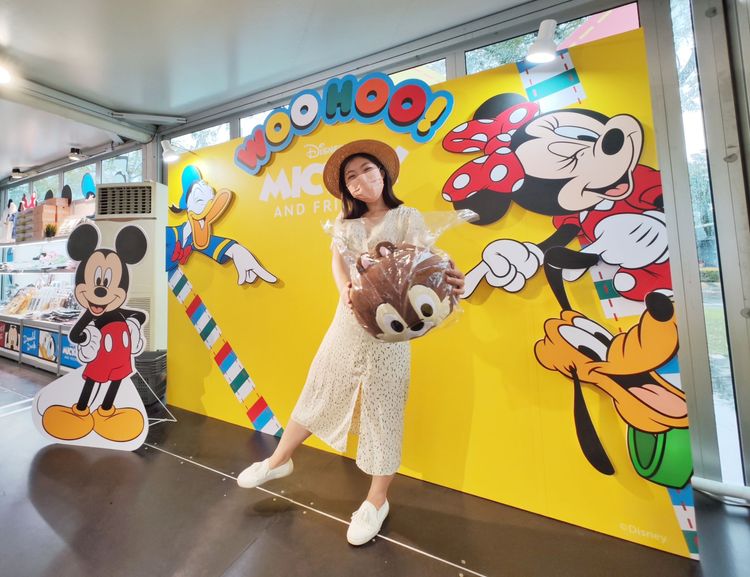 快閃店內有拍照背板，迪士尼粉絲別錯過！田欣雲攝