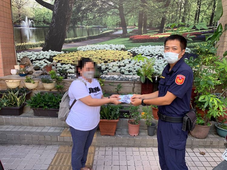 警方通知遭竊瑪女領回2000元。讀者提供